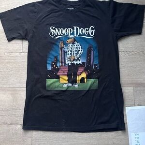 Joe Cool Snoop Dog‎ Black Graphic Tee Size Large